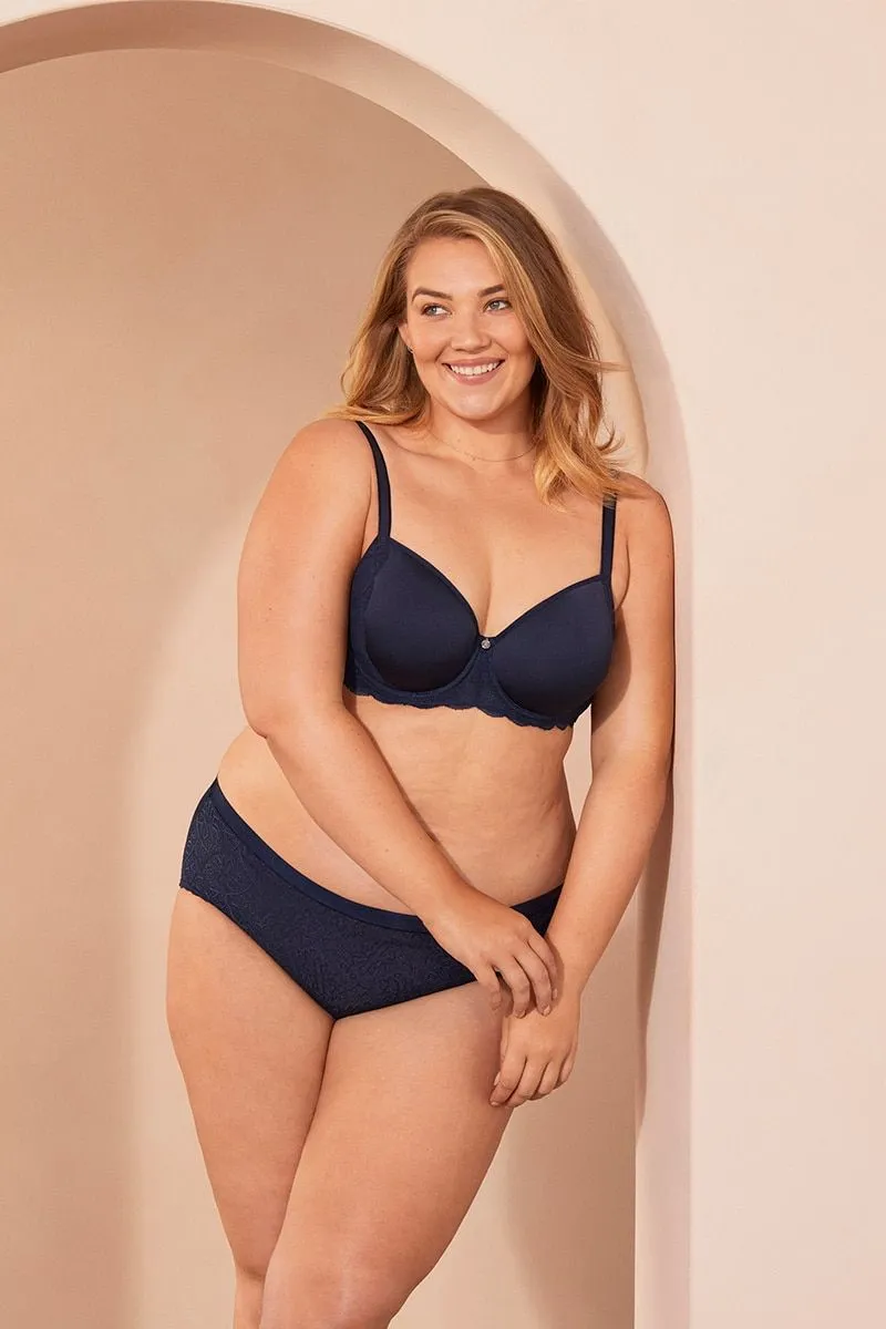 2 x Berlei Lift & Shape Balconette Spacer Bra Navy Yxct