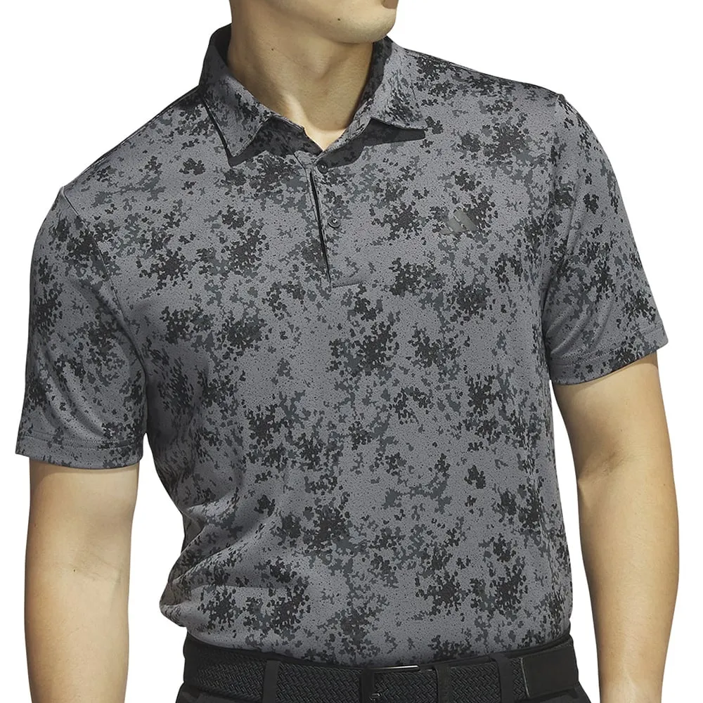 adidas Burst Jacquard Polo Shirt - Black