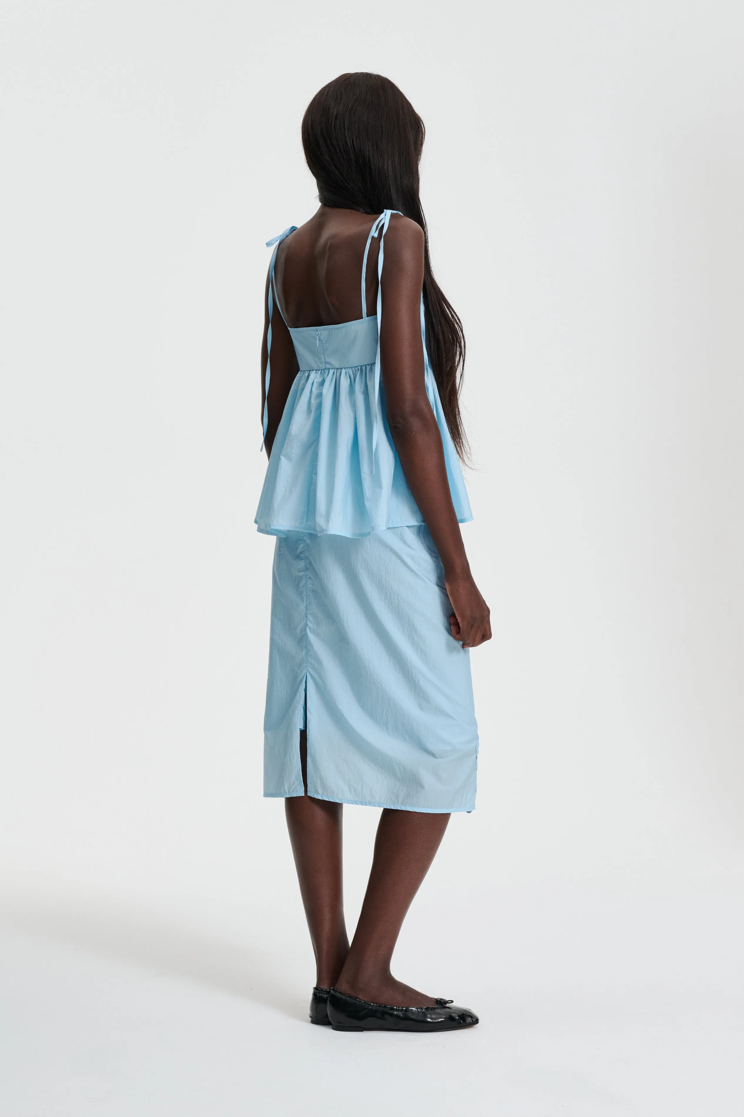 ALORA | TOP SHIKI LIGHT TAFFETA LIGHT BLUE