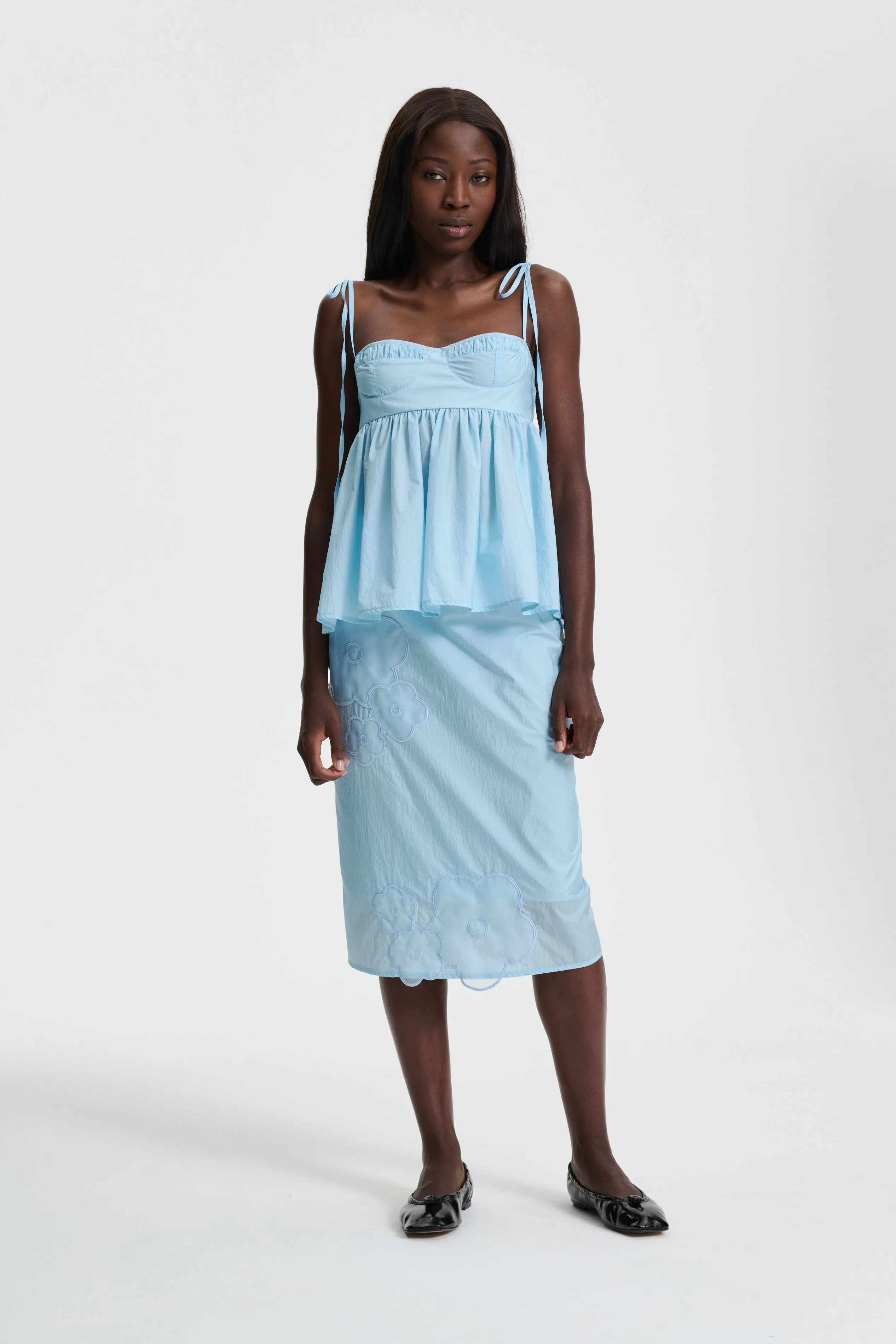 ALORA | TOP SHIKI LIGHT TAFFETA LIGHT BLUE