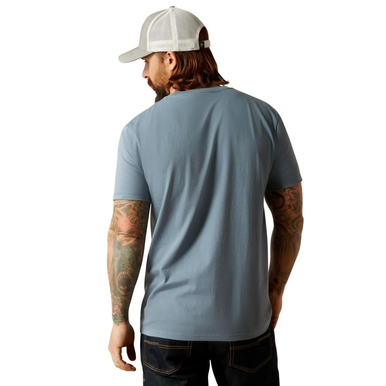 Ariat Men's Rocky Peak T-Shirt, Light Denim