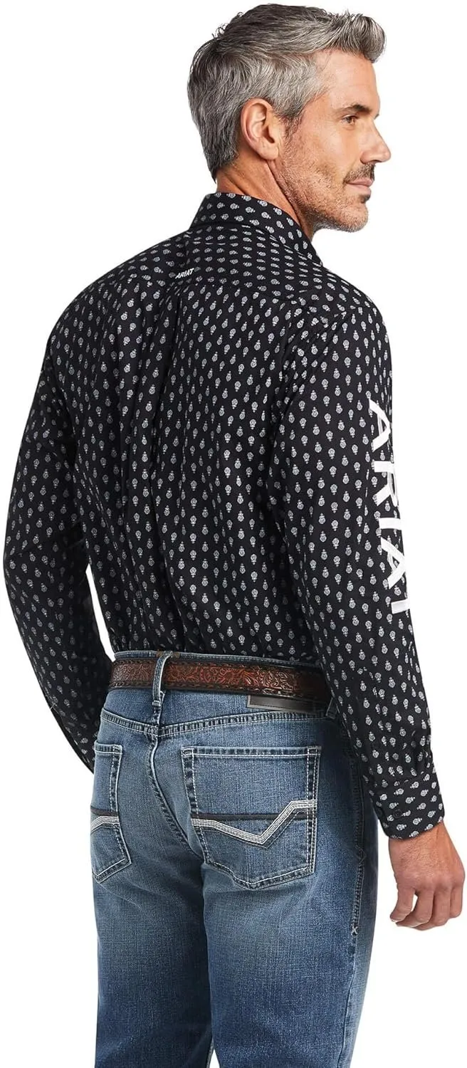 Ariat Men's Team Raine Classic Long Sleeve Shirt, Black