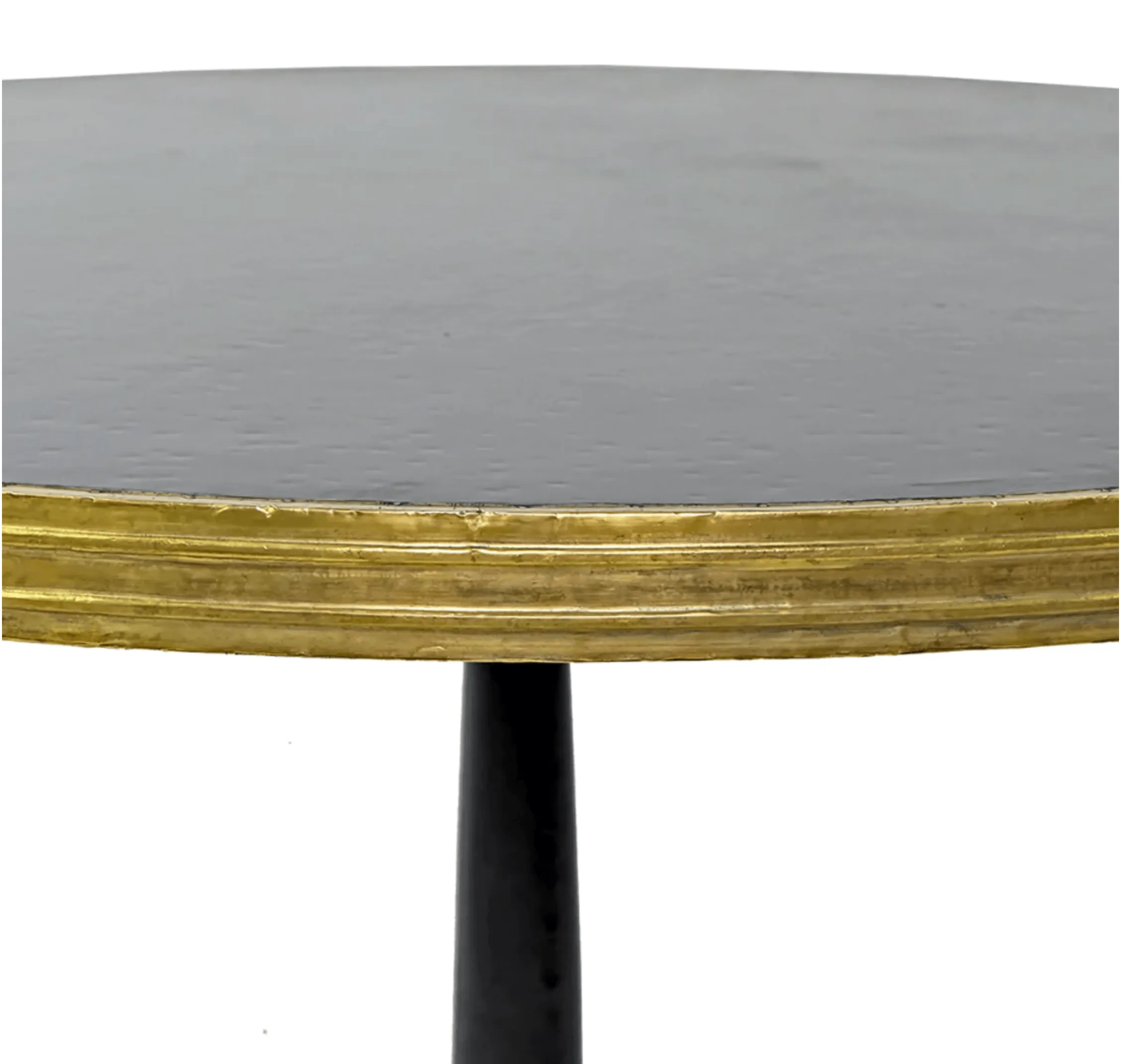 Avignon Hammered Iron Black Top Bistro Table