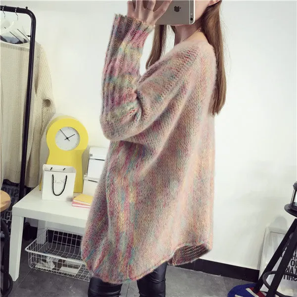 Bat Sleeve Cloak Loose Knitting Sweater