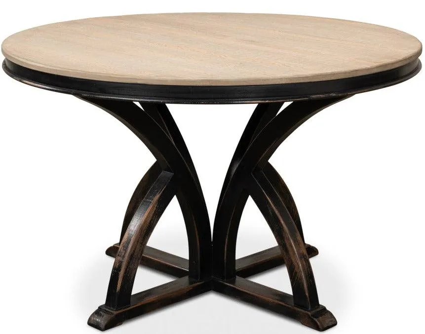 Black Sincerity Round Dining Table