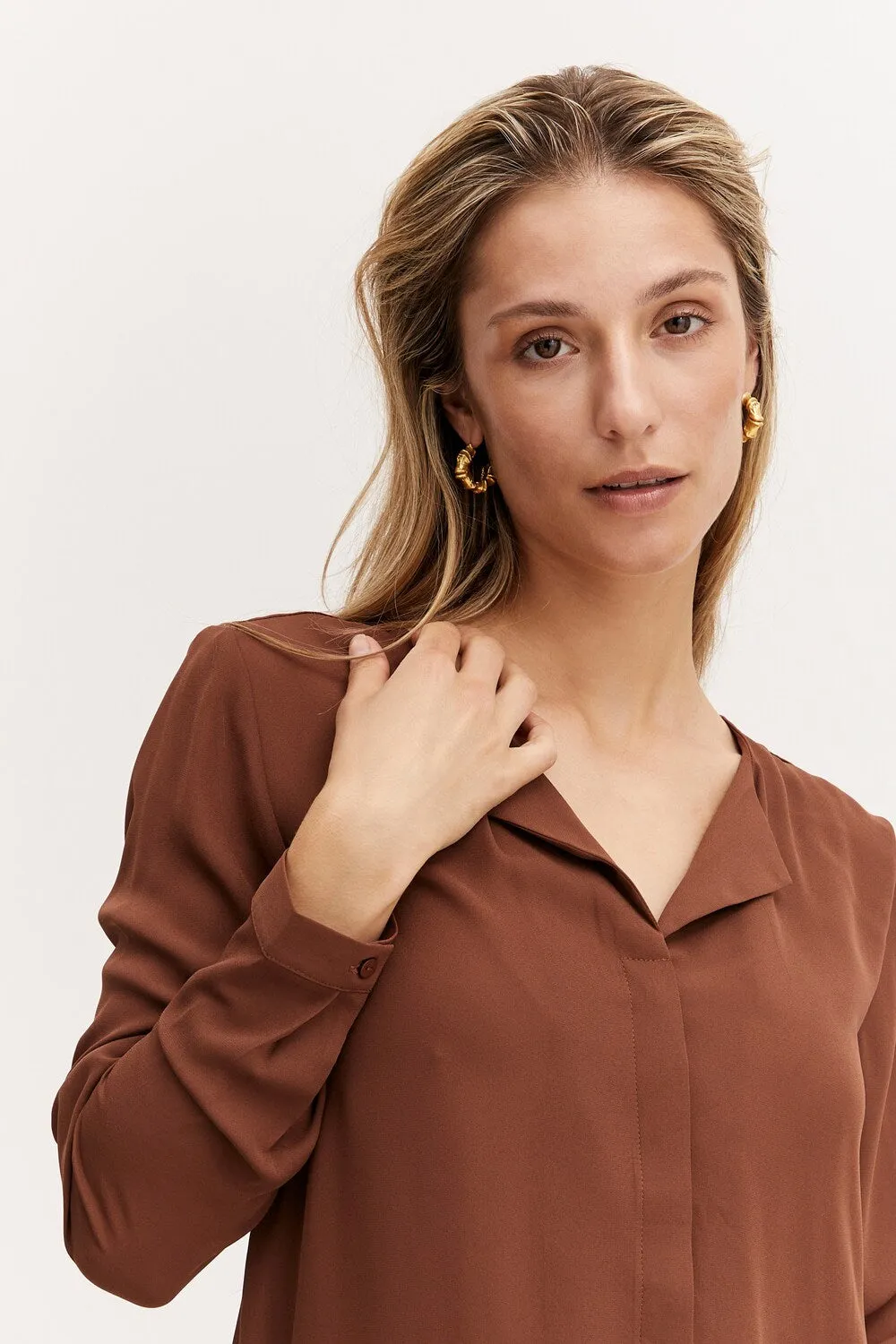 Blouse Boung, brown