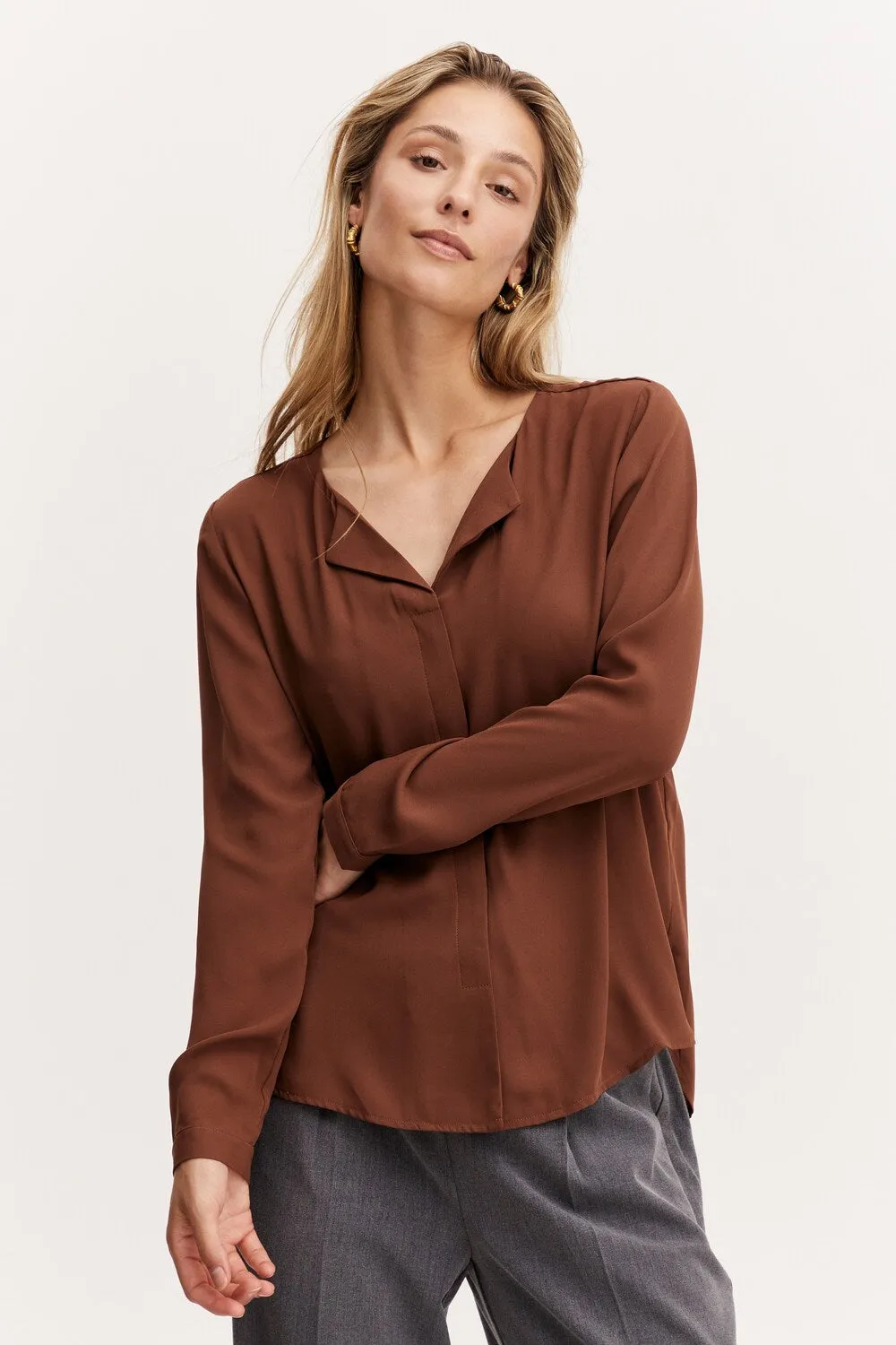 Blouse Boung, brown