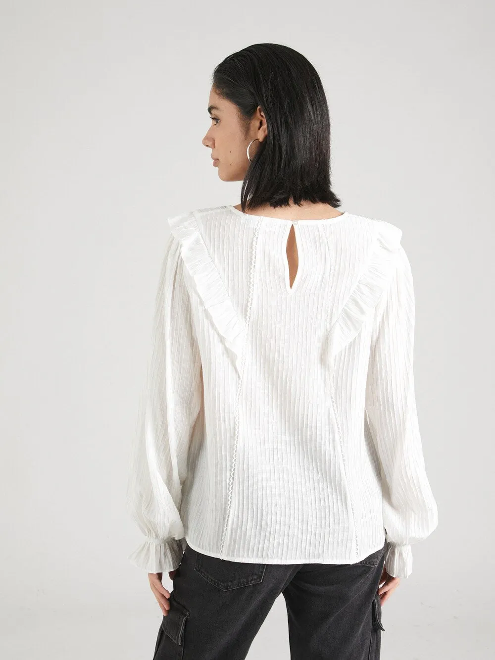 Blouse Moss Copenhagen Jadalia, white