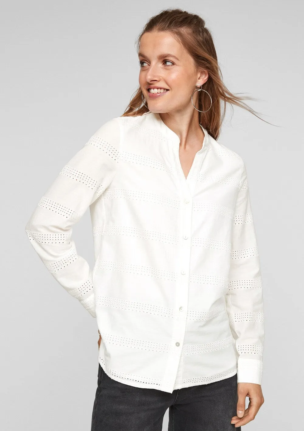 Blouse sliver, white