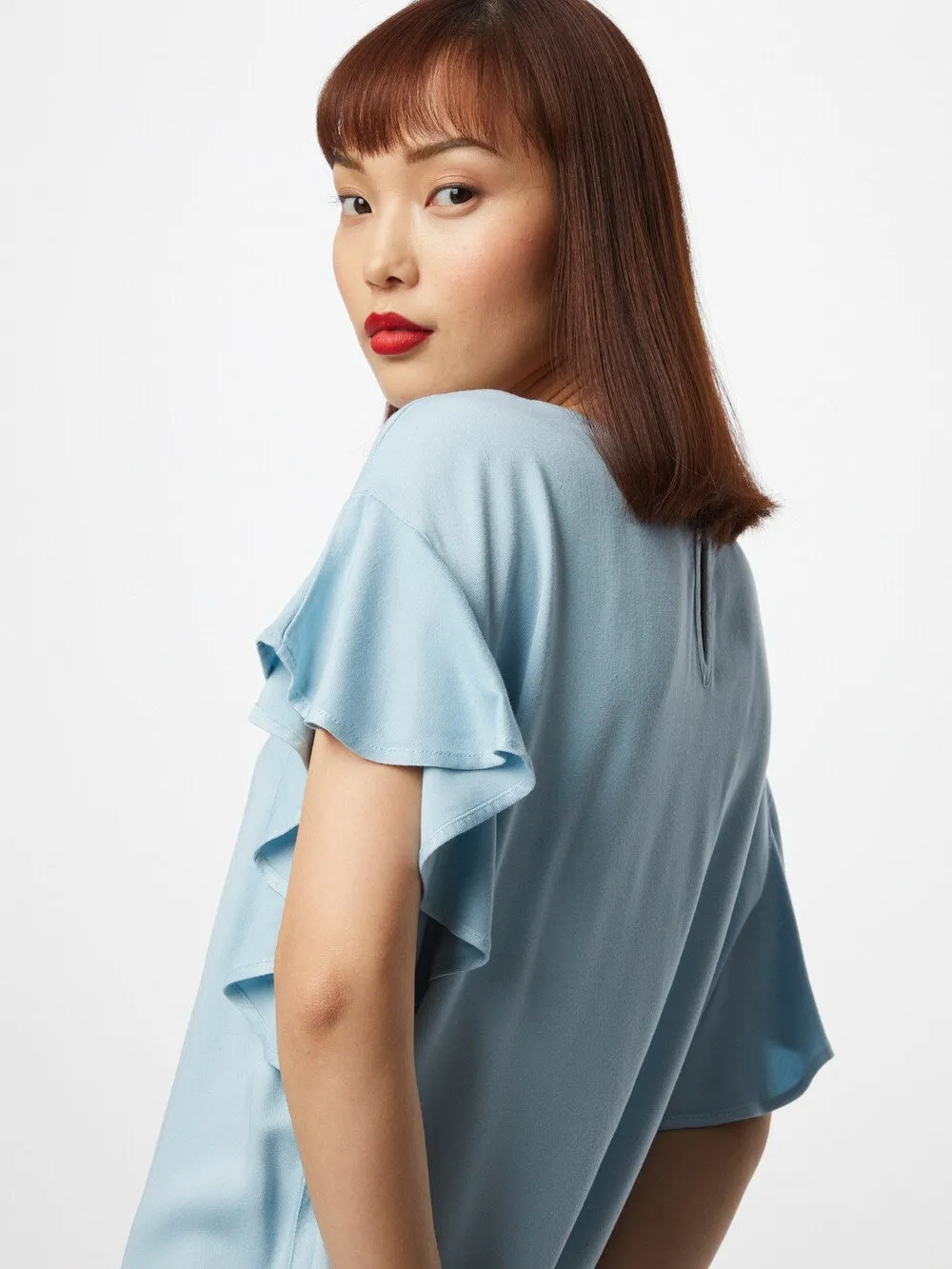 Blouse VILA FANZA, light blue