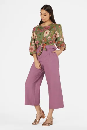 Brandy Floral Tie Blouse