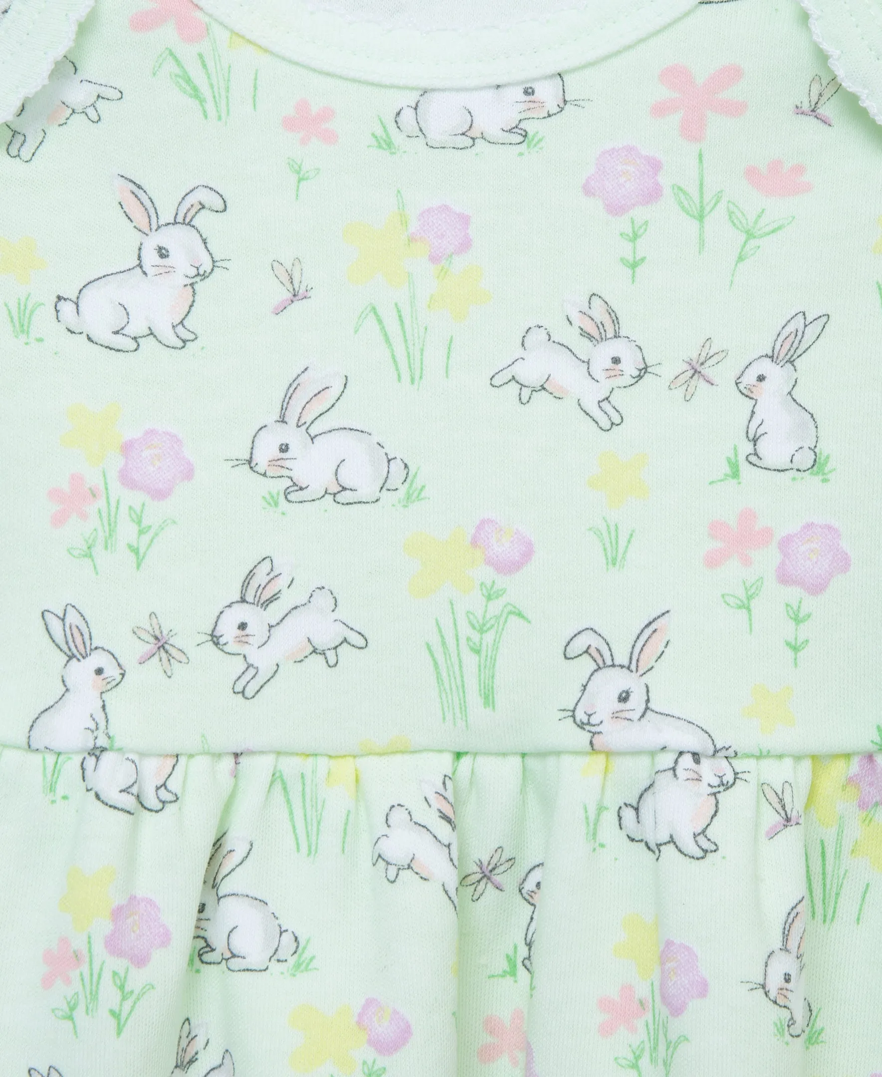 Bunny Garden Dress & Cardigan Set