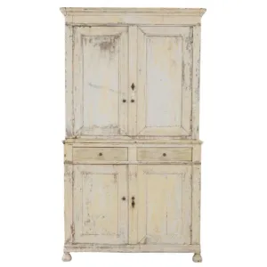 Buttercream French Farmhouse Cabinet, circa 1850