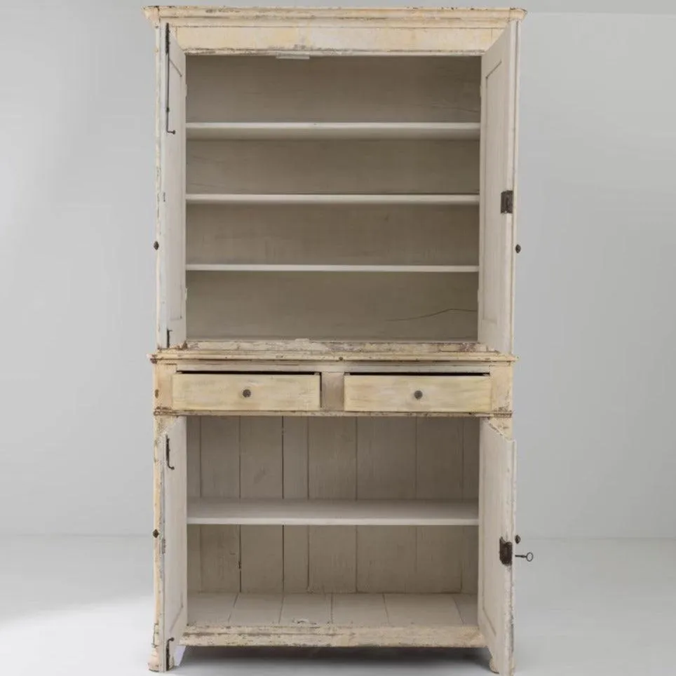 Buttercream French Farmhouse Cabinet, circa 1850