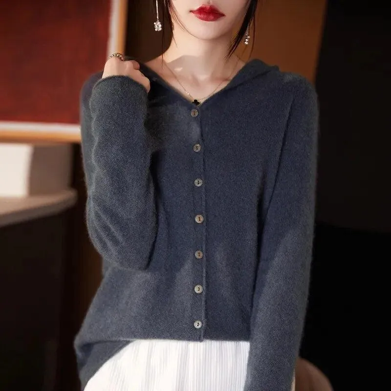 Cashmere Knitted Sweater Coat - 6 Colour Choice