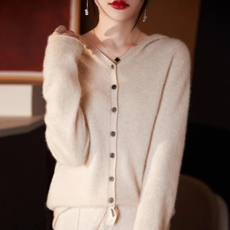 Cashmere Knitted Sweater Coat - 6 Colour Choice