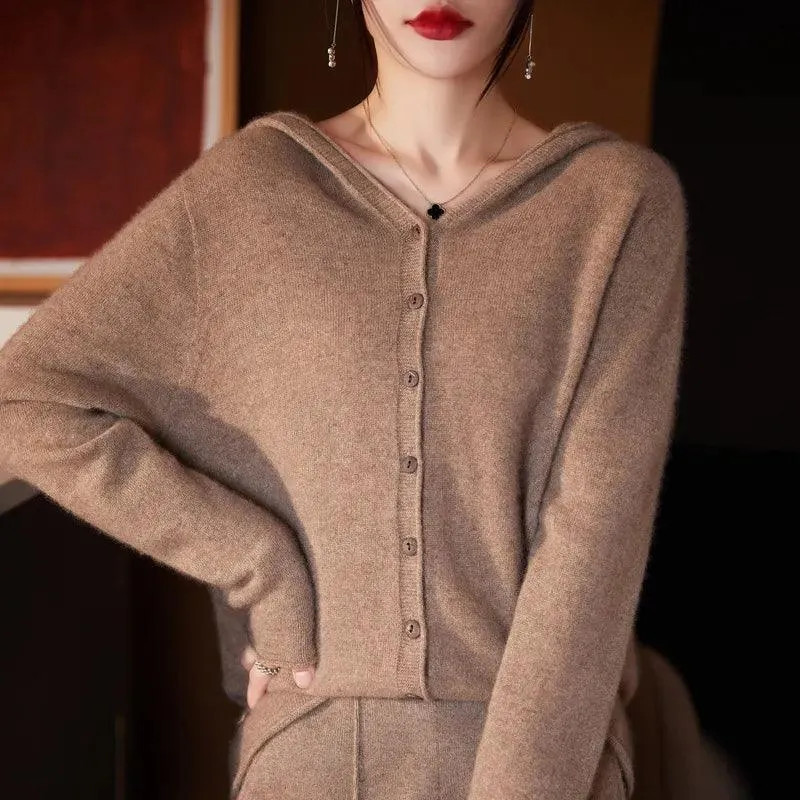 Cashmere Knitted Sweater Coat - 6 Colour Choice