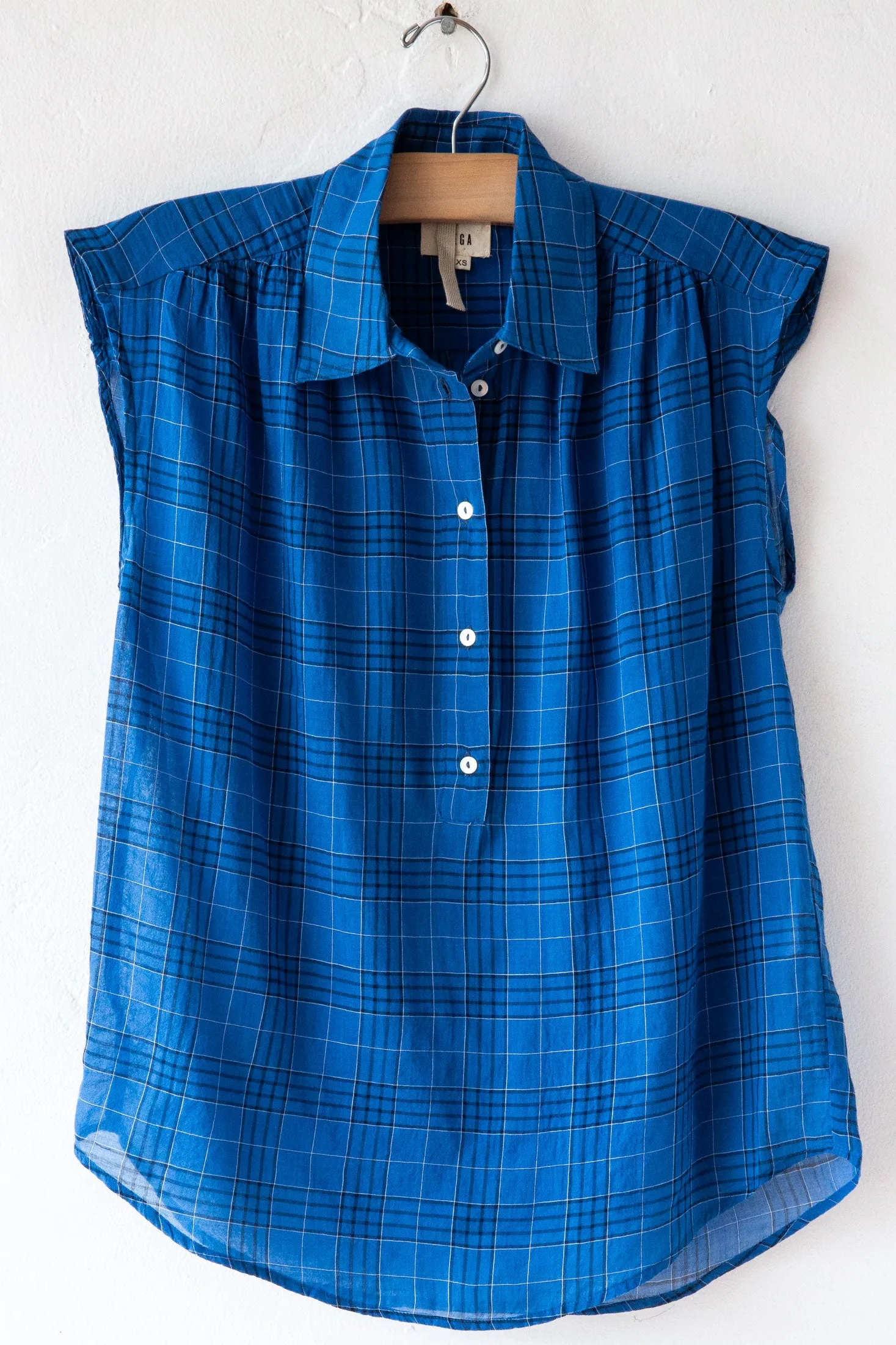 Chimia S/L Plaid Top