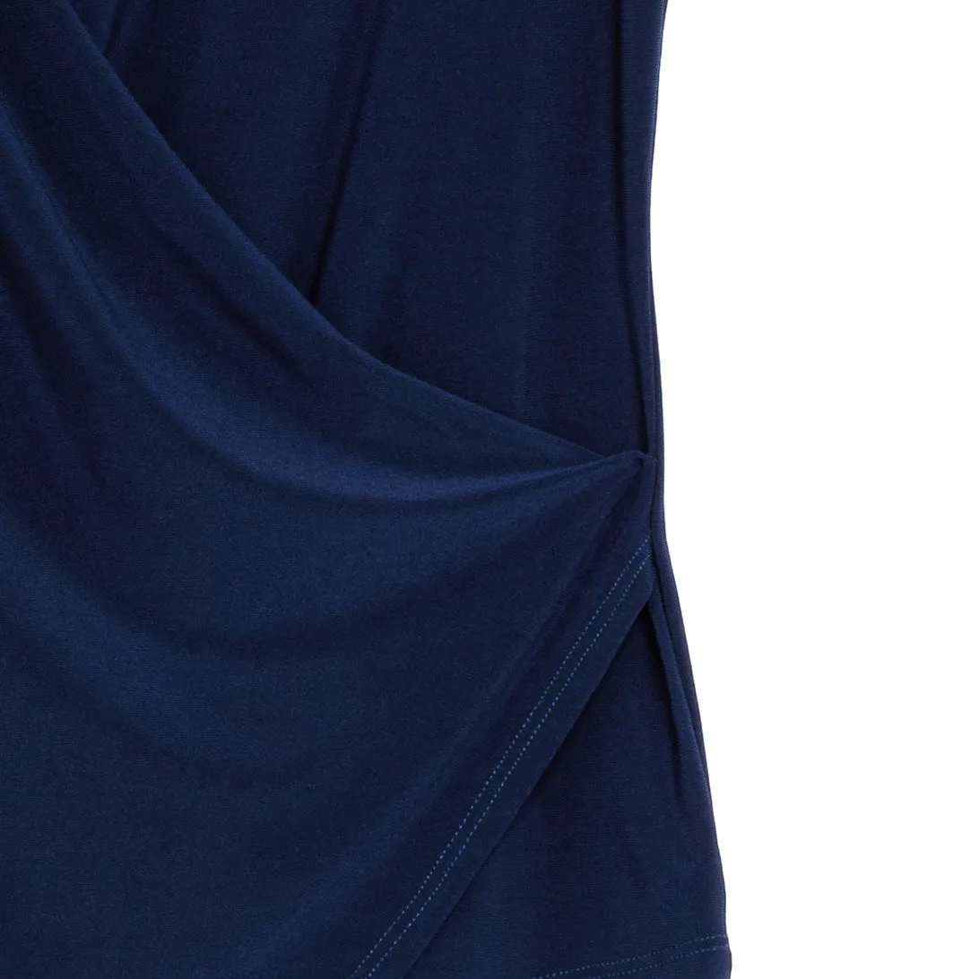 Crossover Faux Wrap Top - Navy - Final Sale!