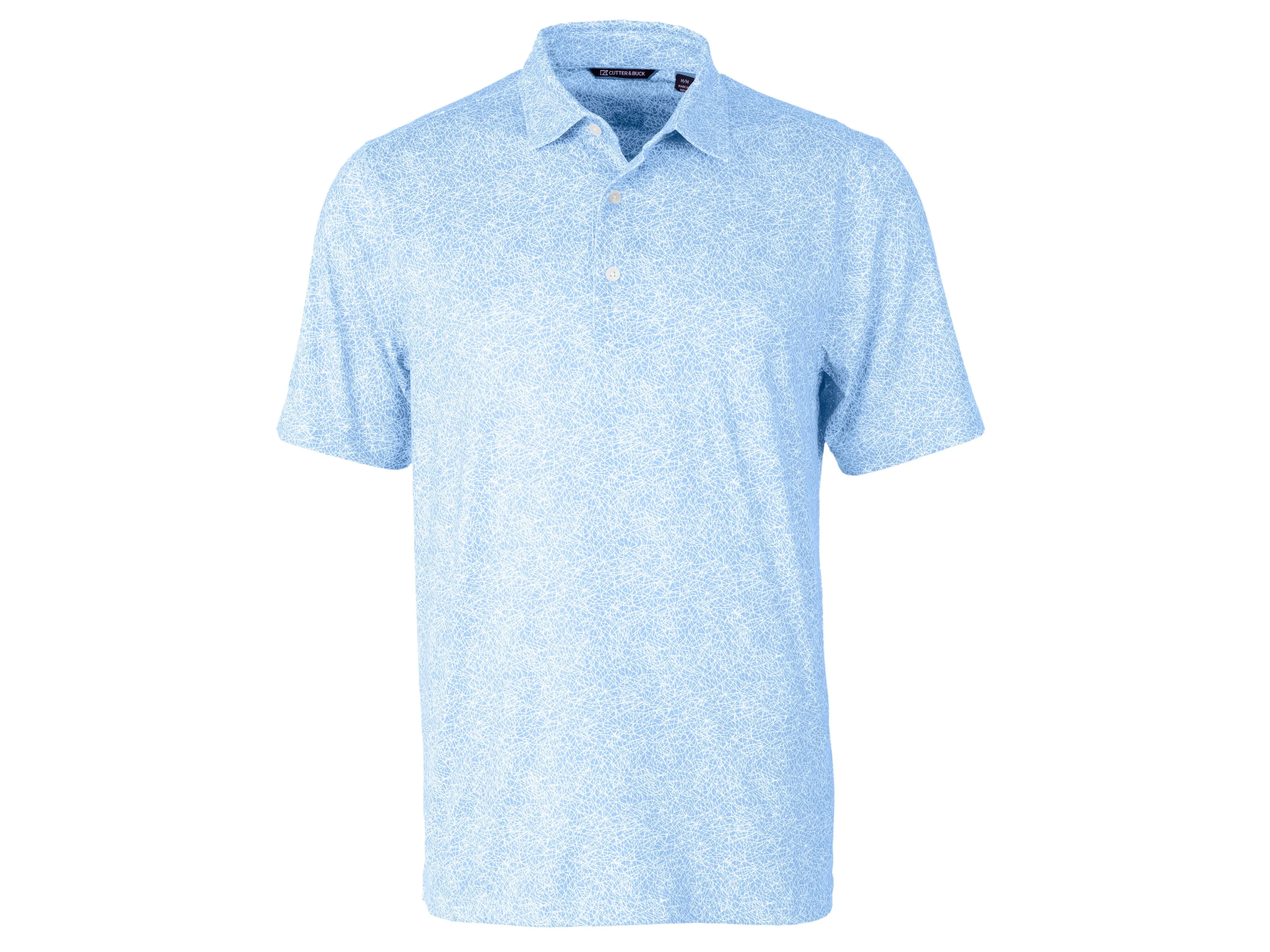 Cutter & Buck Pike Constellation Print Stretch Mens Polo