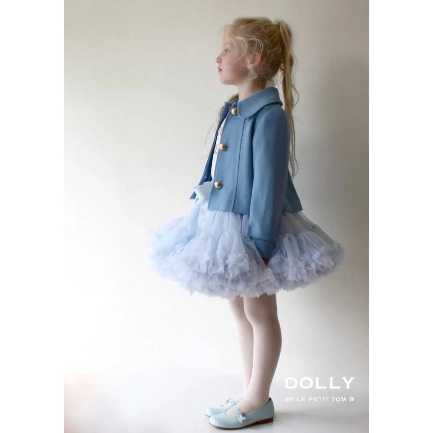 Dolly By Le Petit Tom Pettiskirt Alice In Wonderland Skirt Light Blue