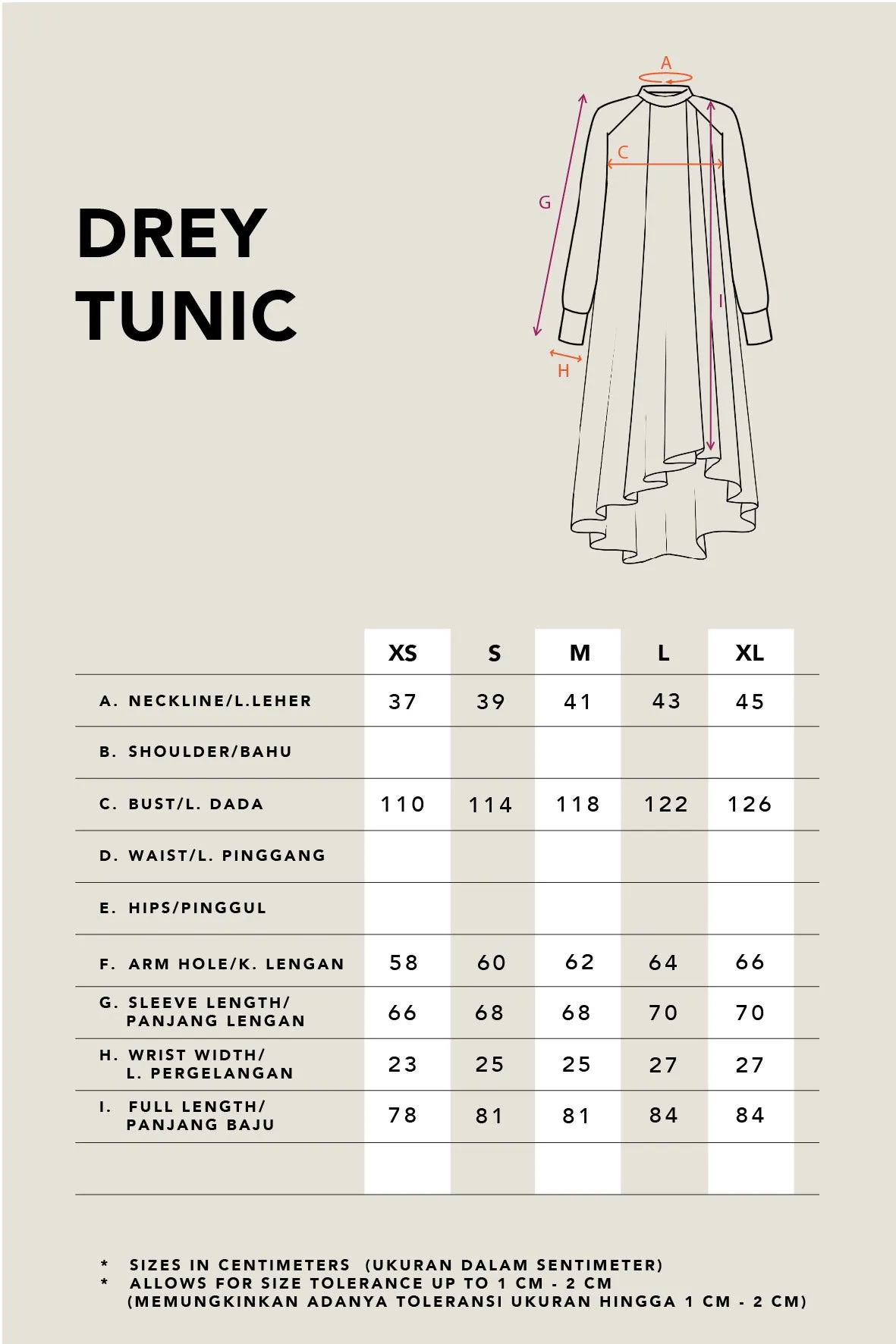 DREY TUNIC LIGHT SAND