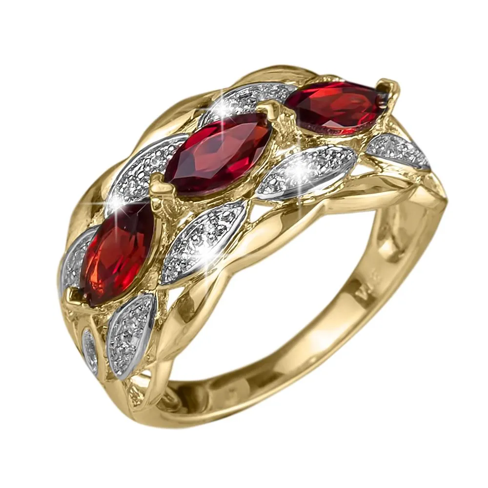 Garbo Garnet Ring