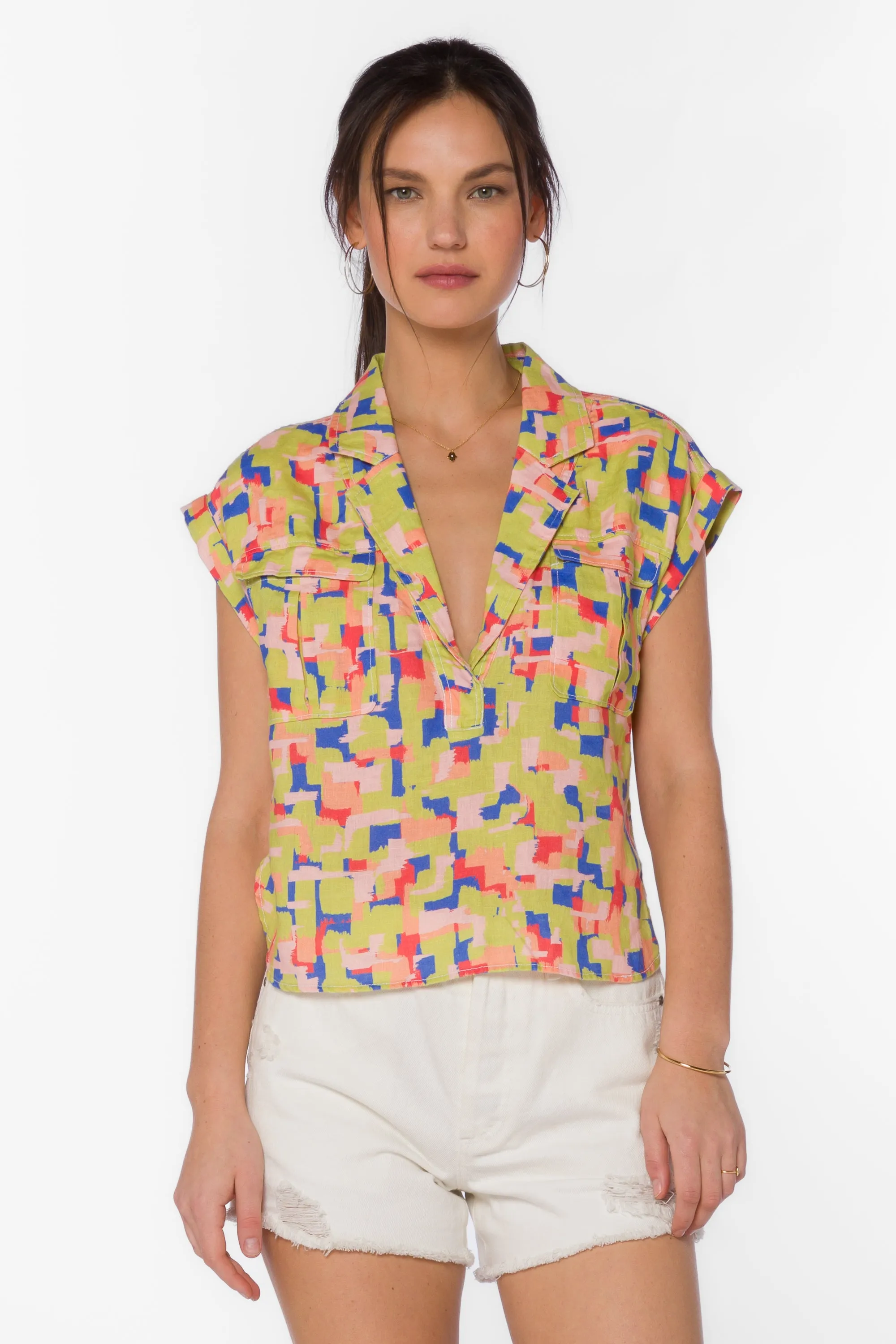 Gavin Multi Color Top