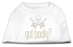 Got Booty? Rhinestone Shirts White M (12)