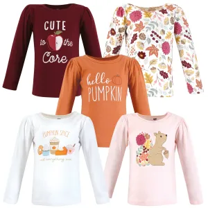 Hudson Baby Long Sleeve T-Shirts, Fall Pumpkin Spice