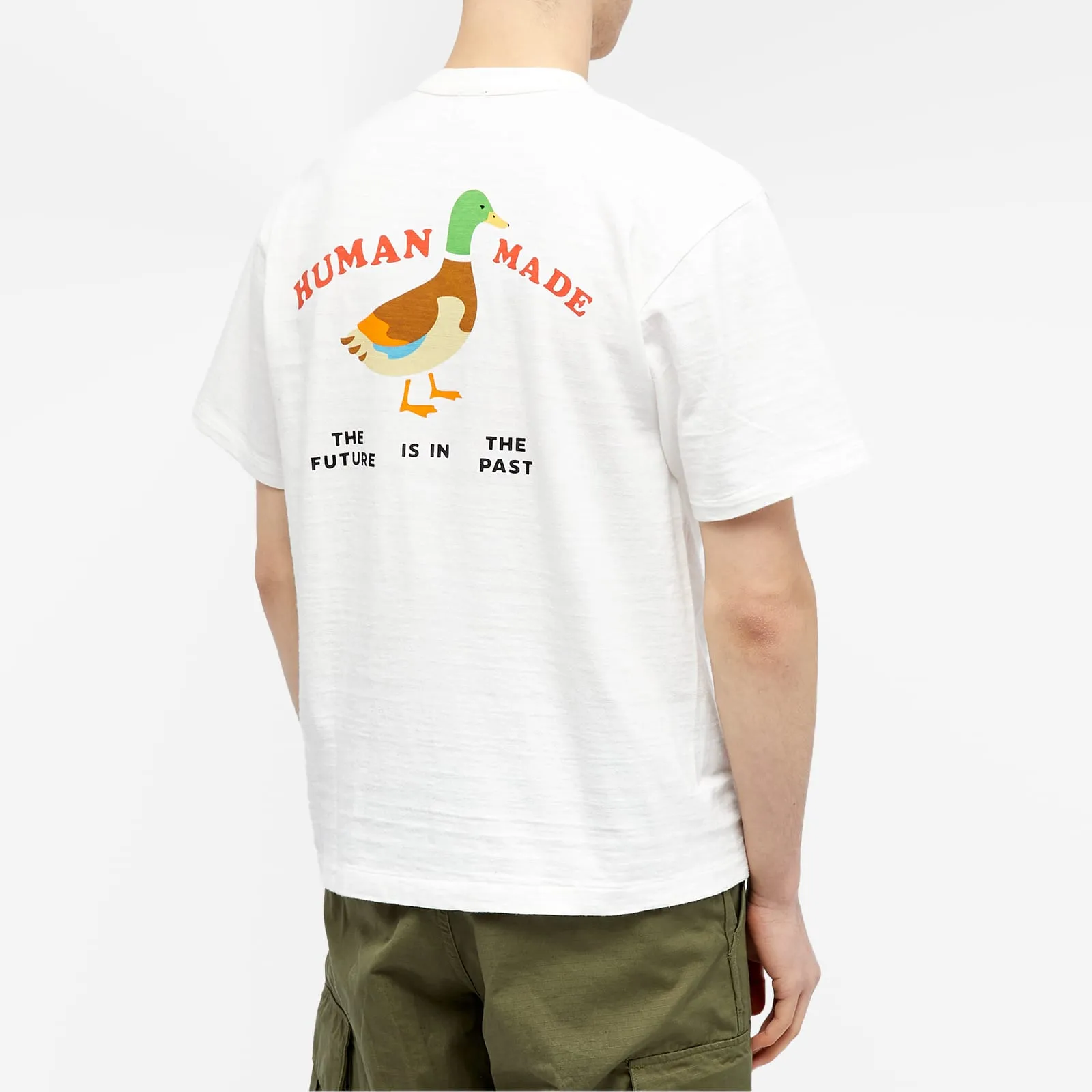 Human Made White Duck Back Graphic T-Shirt - Stylish Casual Wear