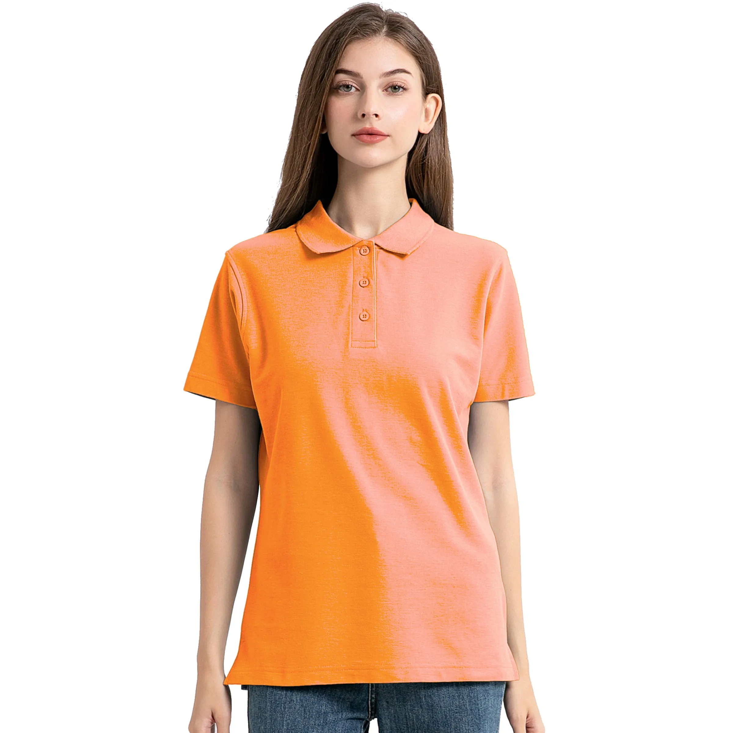 ISUSI Everyday Ladies Polo Shirts, Cotton Blend, UPF 30 