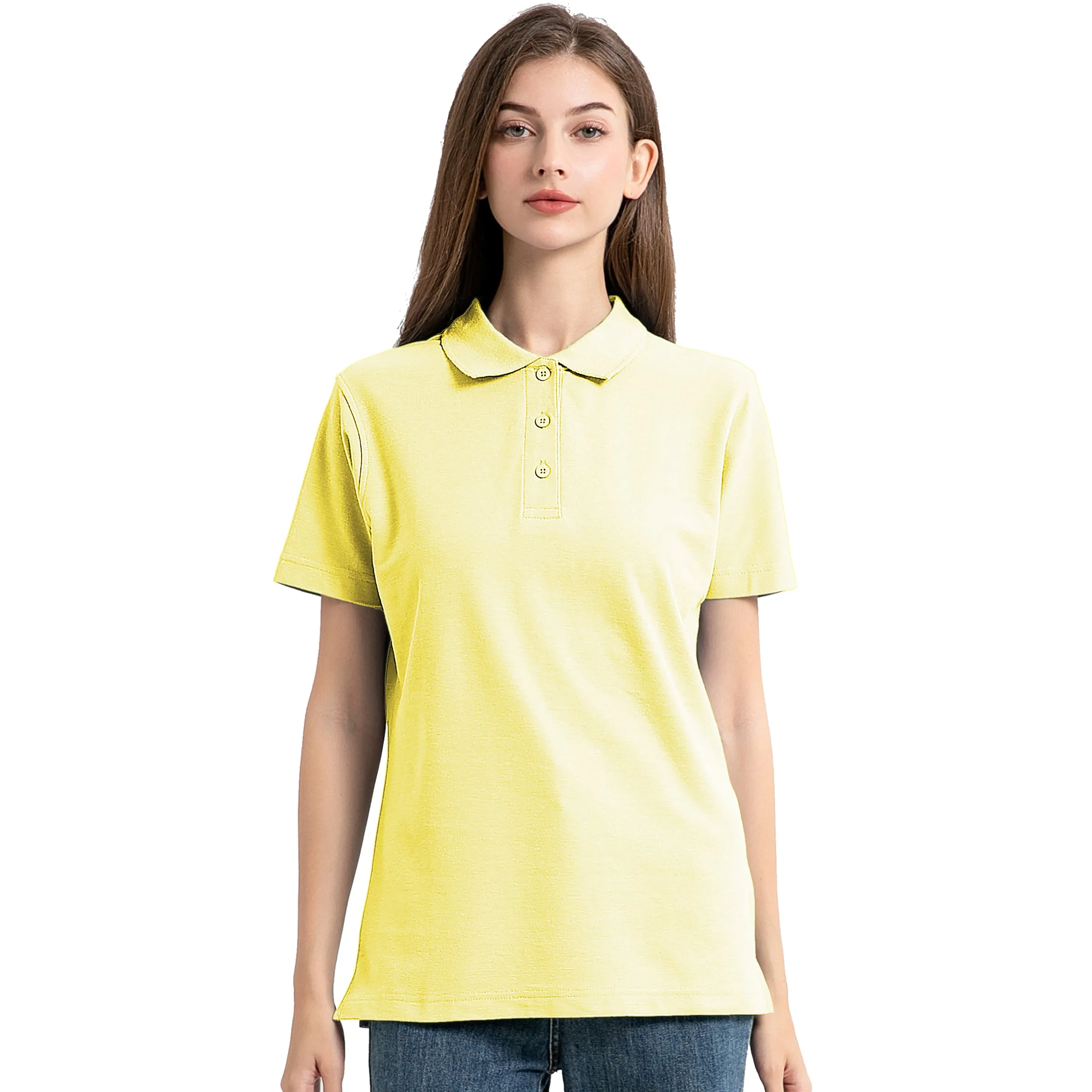 ISUSI Everyday Ladies Polo Shirts, Cotton Blend, UPF 30 