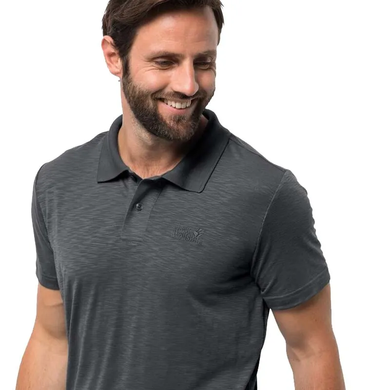 Jack Wolfskin Travel Polo Men's Shirt - Dark Iron