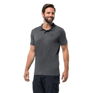 Jack Wolfskin Travel Polo Men's Shirt - Dark Iron