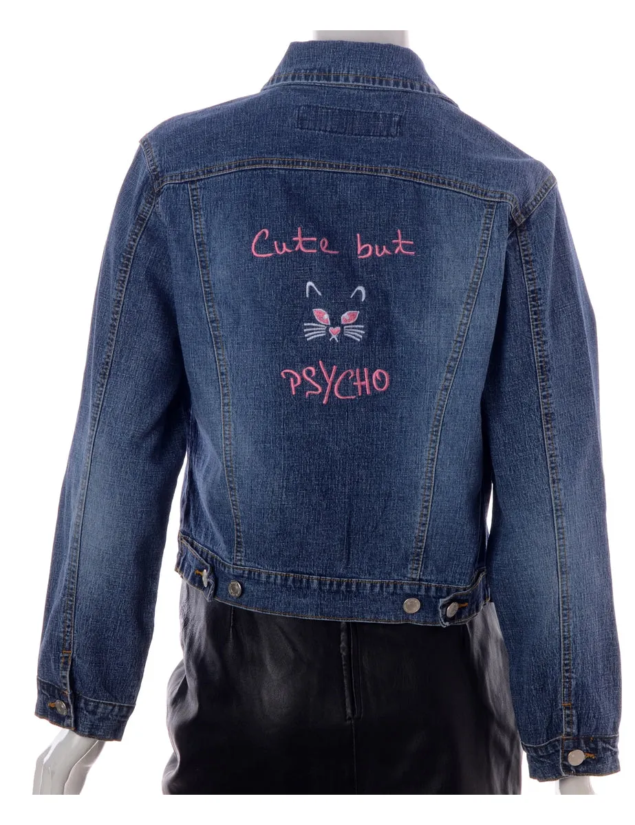 Label Cute But Psycho Denim Jacket