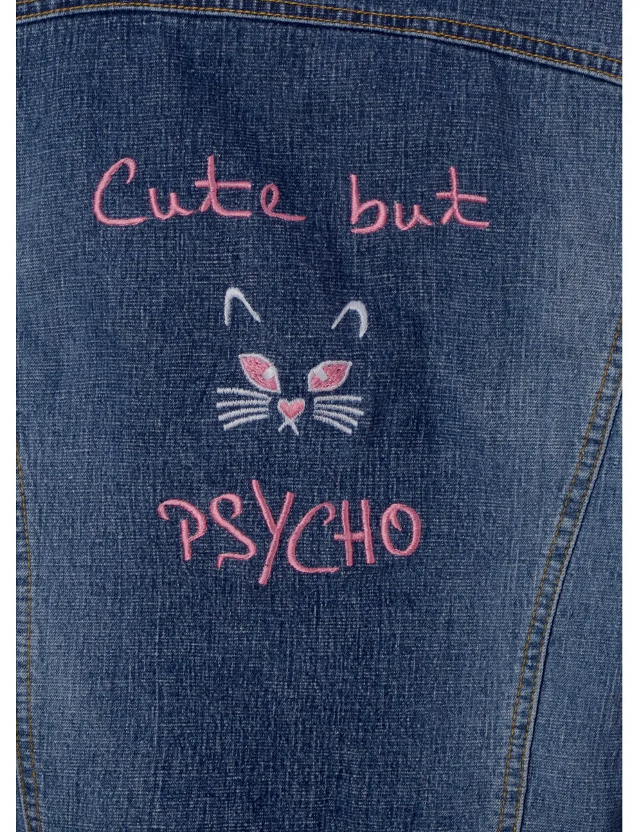 Label Cute But Psycho Denim Jacket