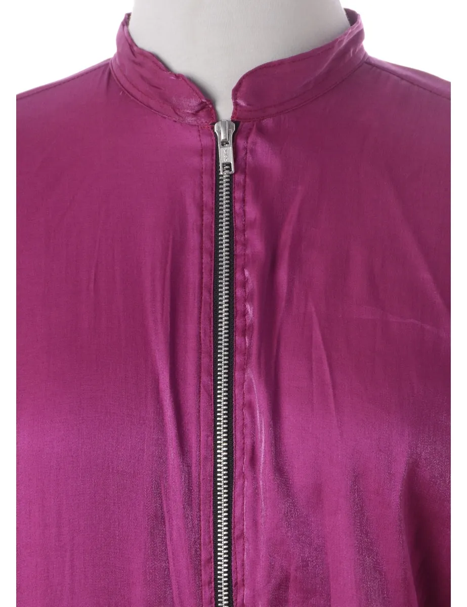 Label Magenta Blouse Bomber