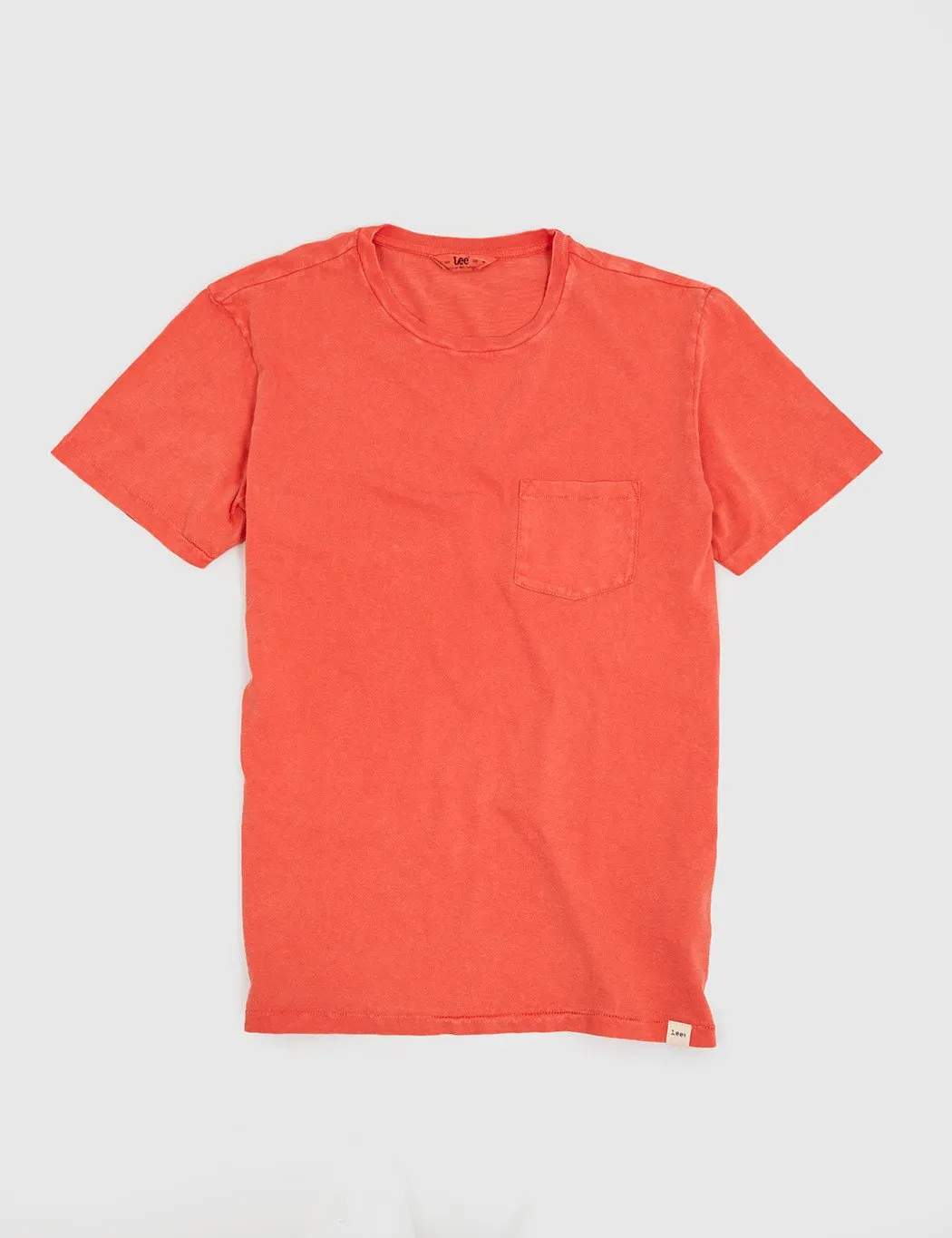 Lee Pocket T-Shirt - Faded Red