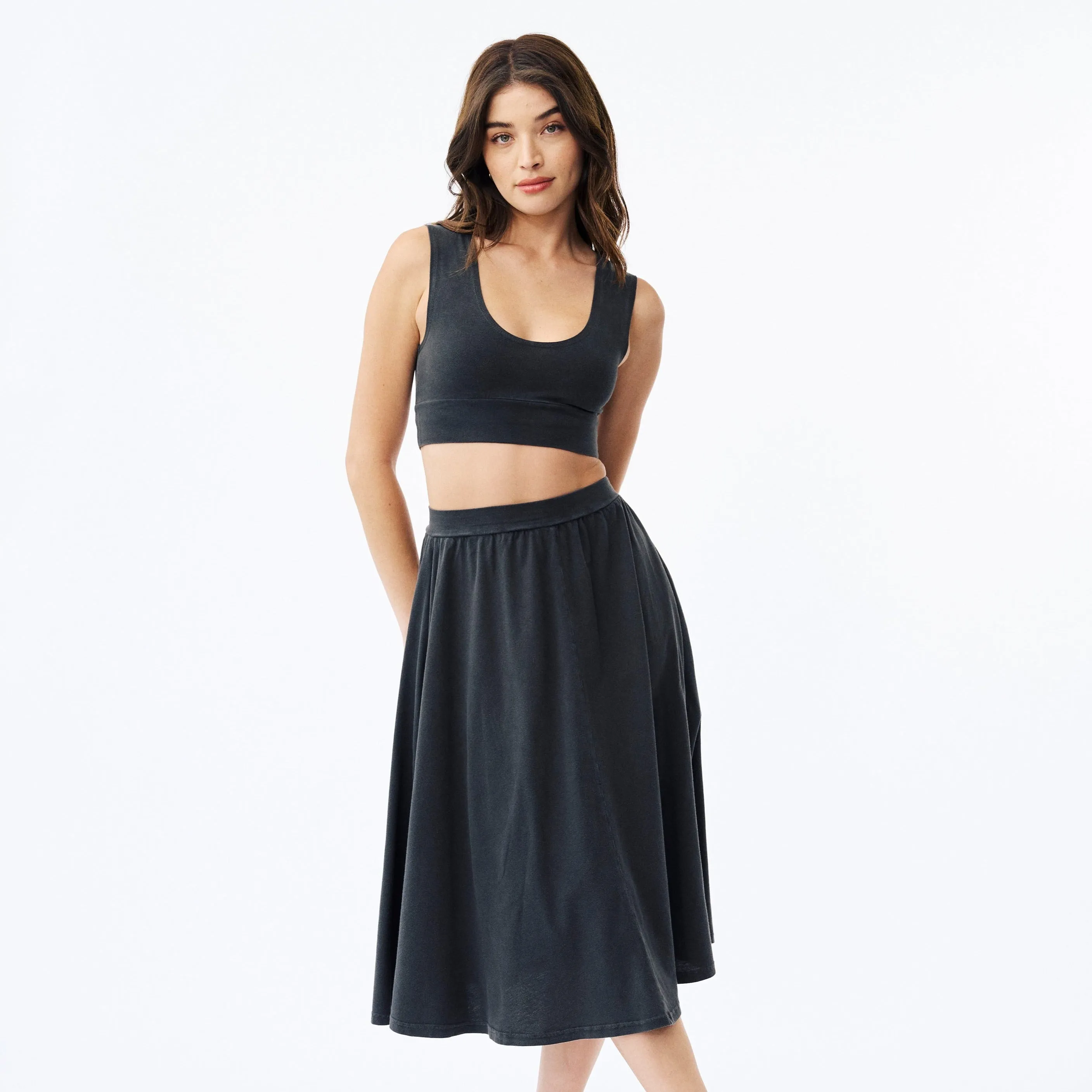 Madison Midi Skirt w/ Pockets