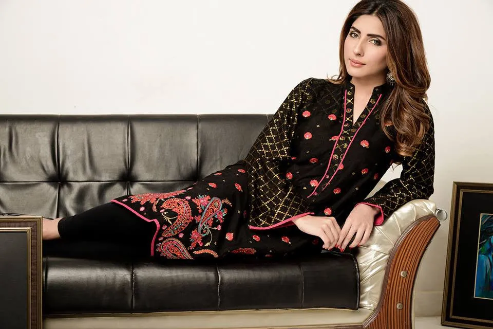 Mahwish & Farishtay Silk Cotton Net Tunics - MF01