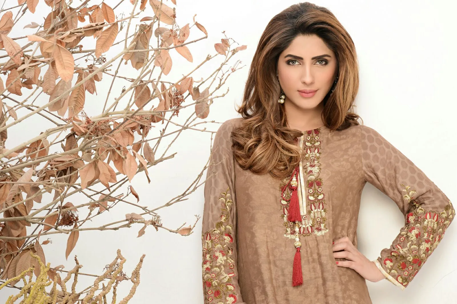 Mahwish & Farishtay Silk Cotton Net Tunics - MF04