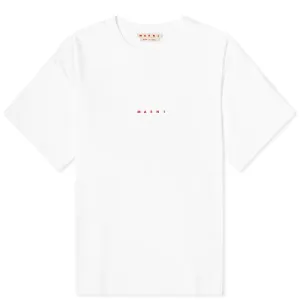 Marni Small Logo T-Shirt in Lily White