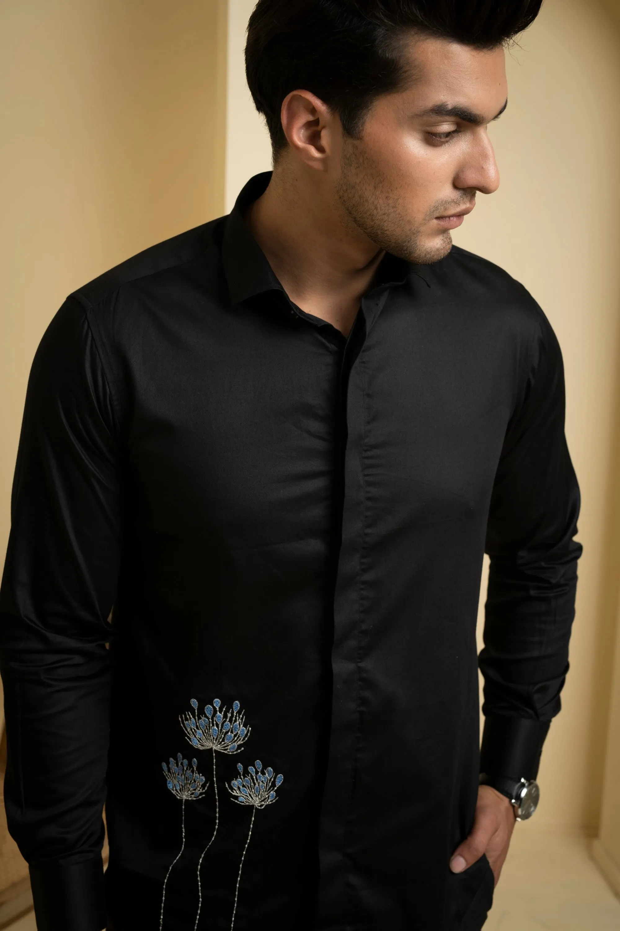 Men's Black Color Atore Full Sleeves Shirt - Hilo Design