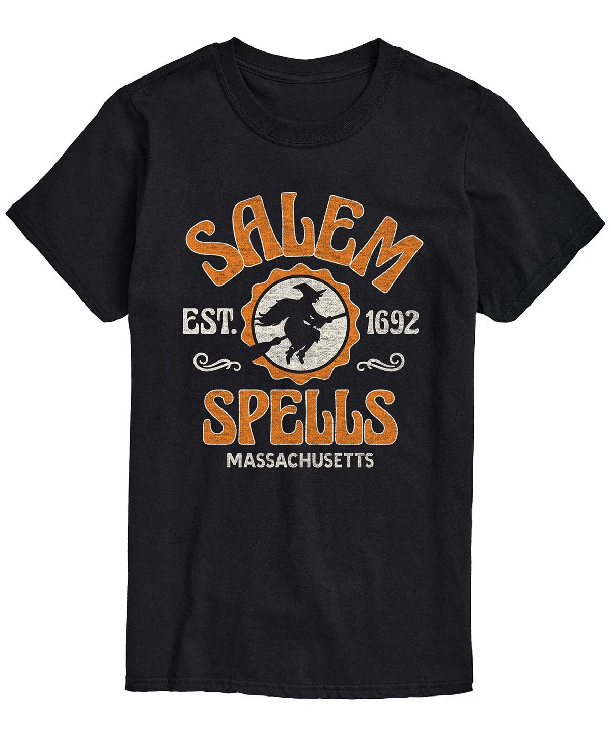 Men's classic fit T-shirt salem spells AIRWAVES, black