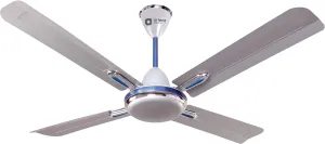 Orient Electric Quadro Ornamental 1200mm Ceiling Fan (Silver/Blue)