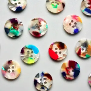 Painterly Set - Pack of 15 - 15mm Shirting Buttons