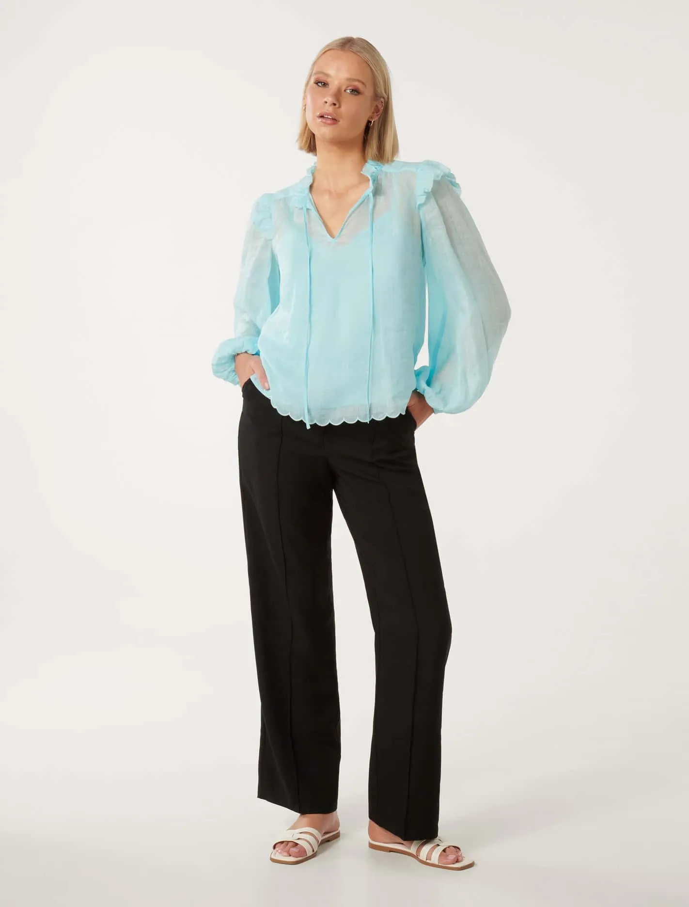 Reign Rami Popover Blouse