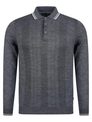 Remus Texture Polo Grey