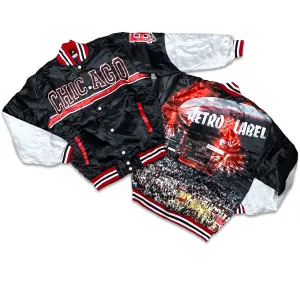 RETRO LABEL Chicago Satin JACKET (RETRO 1 High OG Lost & Found)